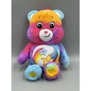 Care Bears Dare To Care Plush Bear Colorful Tie Dye 12 Inch Stuffed Animal 2023